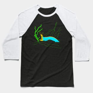 Ribbon eel (Rhinomuraena quaesita) Baseball T-Shirt